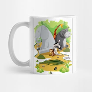 cartoon animals Mug